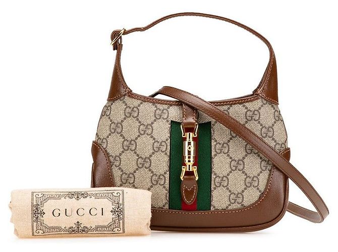 Borsa Gucci Jackie 1961 Mini Ophidia GG Supreme Multicolore - vista 9