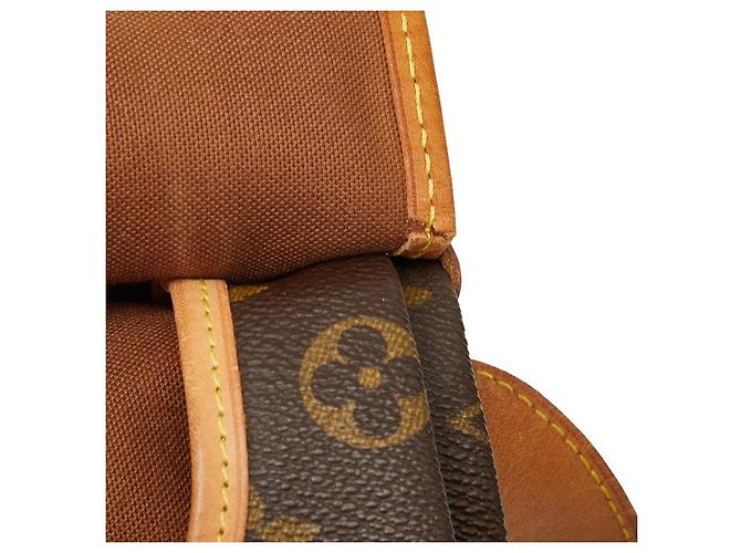 Borsa a tracolla Louis Vuitton Monogram Saumur 35 Marrone - vista 8