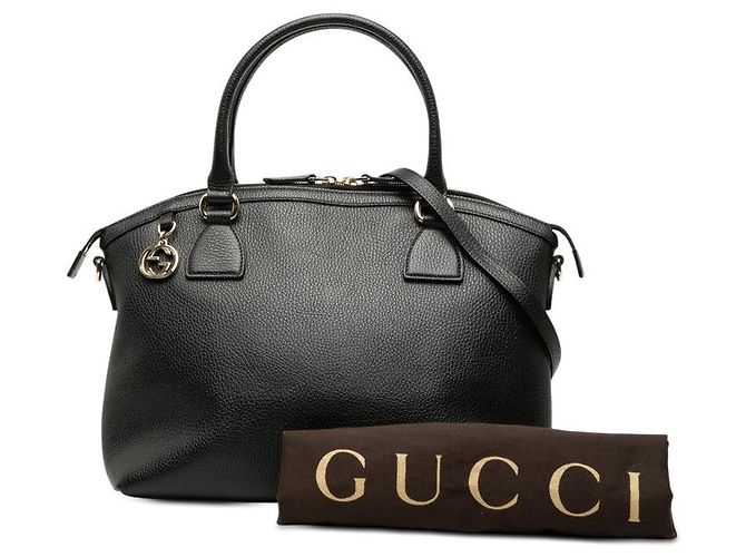 Gucci Interlocking G Handtasche Schwarz - Ansicht 8