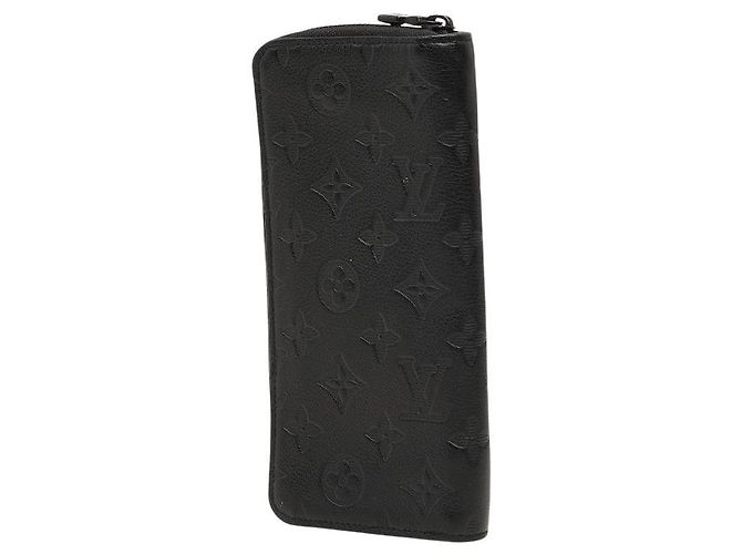 Louis Vuitton Zippy Wallet Vertical Monogram Shadow Black - view 2