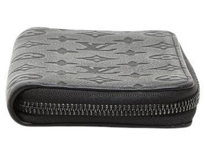 Louis Vuitton Zippy Wallet Vertical Monogram Shadow Black - view 3