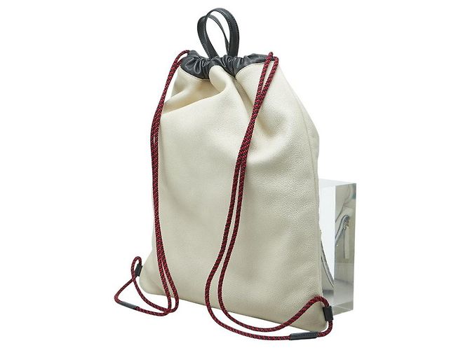 Gucci Shelley Line Rucksack mit Kordzug Braun Beige - Ansicht 2