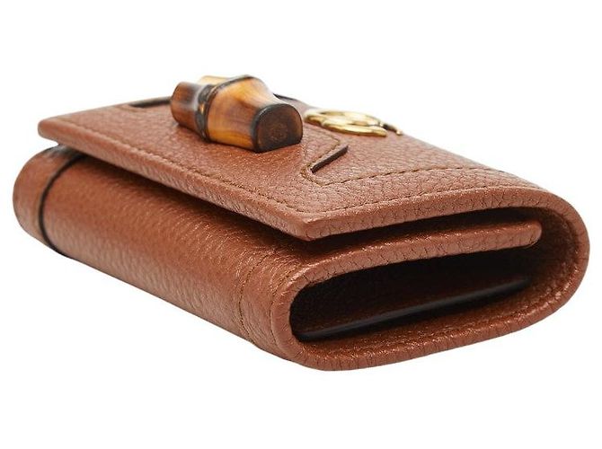 Porta-chaves Gucci Diana Bamboo Marrom - vista 4