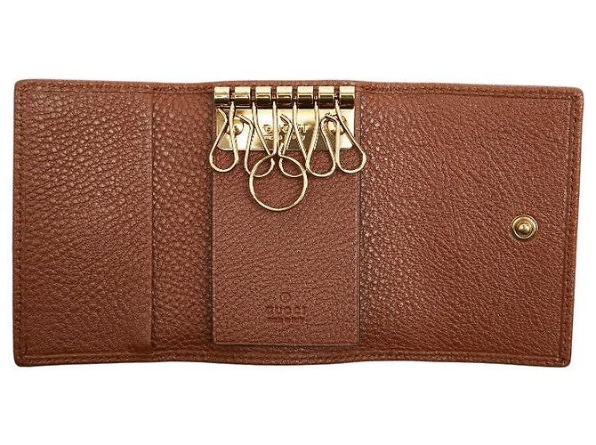 Porta-chaves Gucci Diana Bamboo Marrom - vista 7