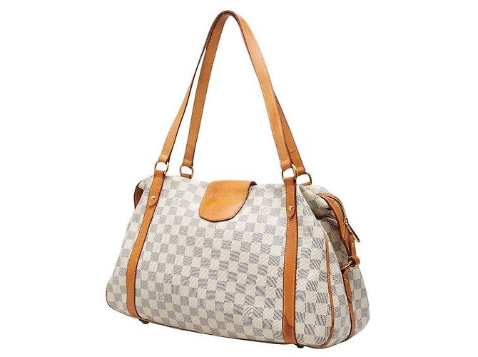 Borsa Tote Louis Vuitton Damier Azur Stresa GM Bianco - vista 2