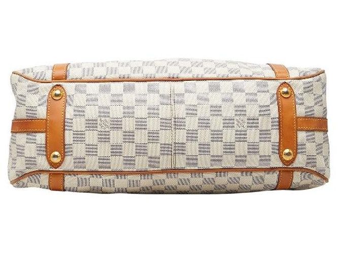 Borsa Tote Louis Vuitton Damier Azur Stresa GM Bianco - vista 3