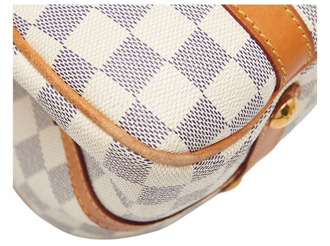 Borsa Tote Louis Vuitton Damier Azur Stresa GM Bianco - vista 5
