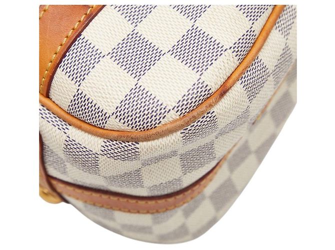 Borsa Tote Louis Vuitton Damier Azur Stresa GM Bianco - vista 6