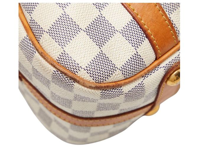 Borsa Tote Louis Vuitton Damier Azur Stresa GM Bianco - vista 7