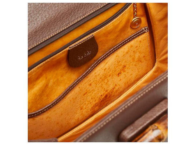 Bolsa Gucci Bamboo marrom - vista 9