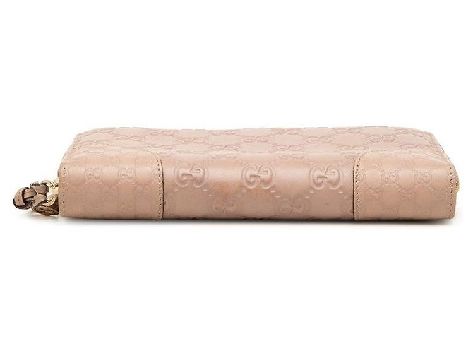 Portafoglio lungo Gucci Guccissima con zip Marrone Beige - vista 3