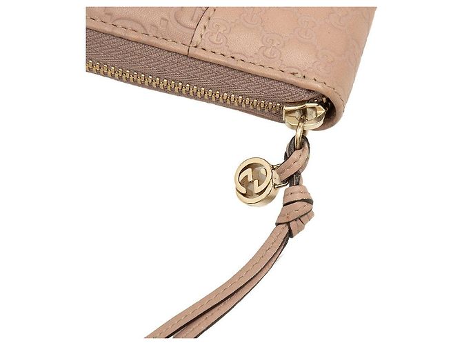 Portafoglio lungo Gucci Guccissima con zip Marrone Beige - vista 4