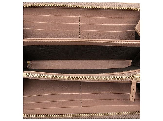 Portafoglio lungo Gucci Guccissima con zip Marrone Beige - vista 5