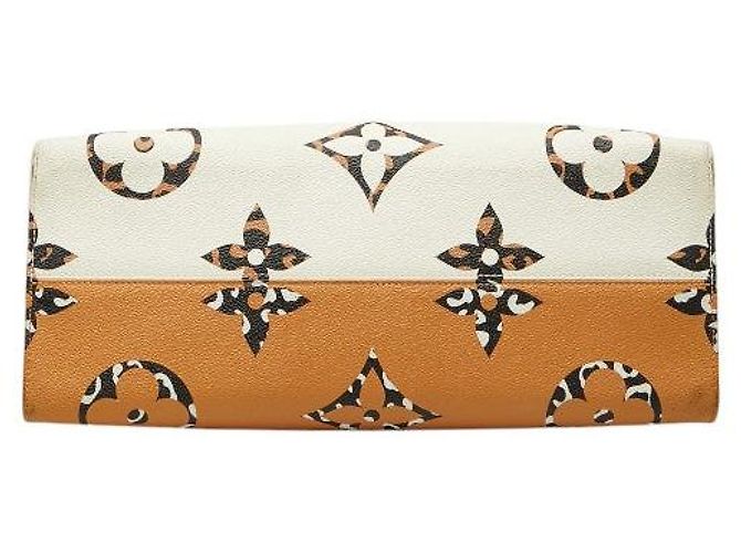 Louis Vuitton OnTheGo GM Monogram Jungle Tote Braun Beige - Ansicht 3