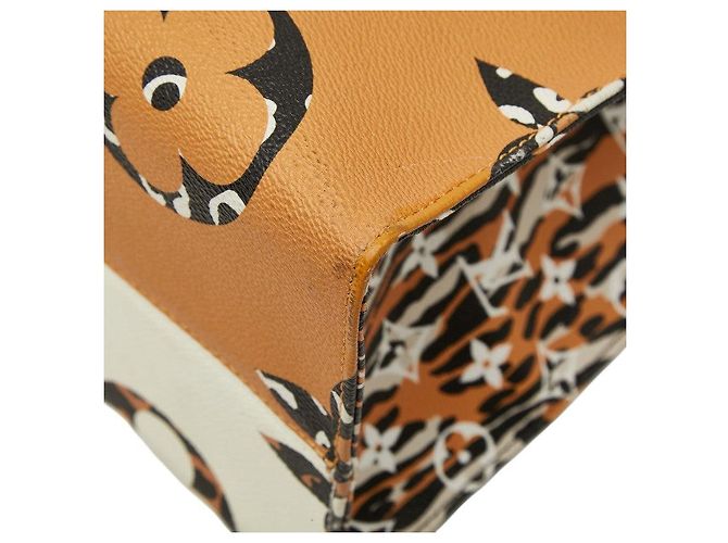 Louis Vuitton OnTheGo GM Monogram Jungle Tote Braun Beige - Ansicht 6
