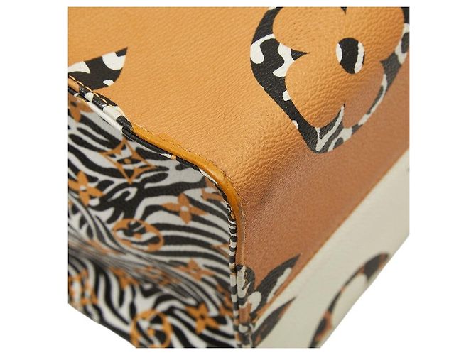 Louis Vuitton OnTheGo GM Monogram Jungle Tote Braun Beige - Ansicht 7