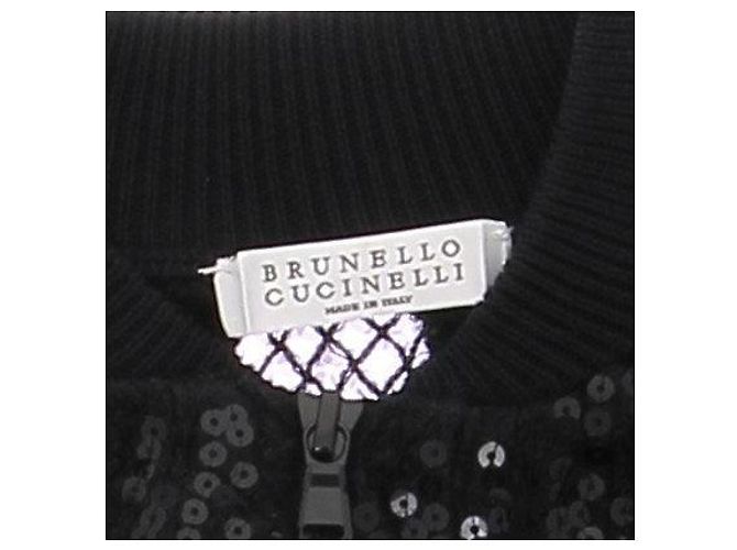 Brunello Cucinelli Bomber aus Stoff und schwarzen Strasssteinen - Ansicht 5