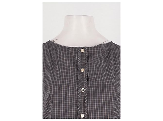 MKT studio Midikleid aus Baumwolle Grau Größe 36 - Ansicht 2