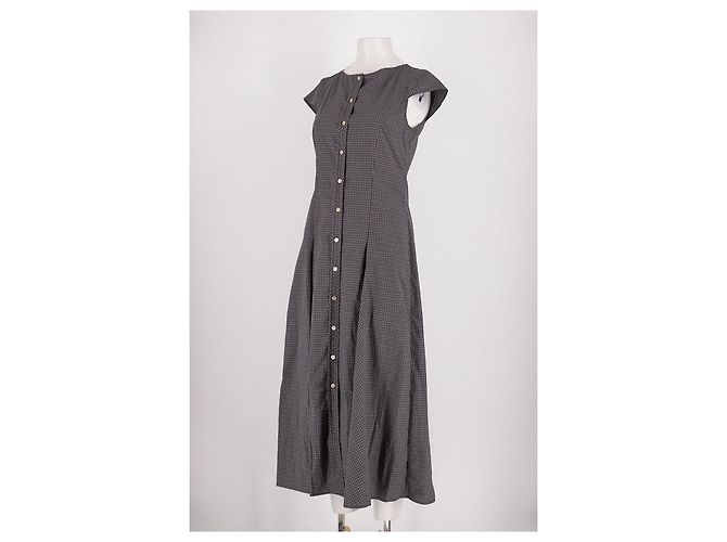 MKT studio Midikleid aus Baumwolle Grau Größe 36 - Ansicht 4
