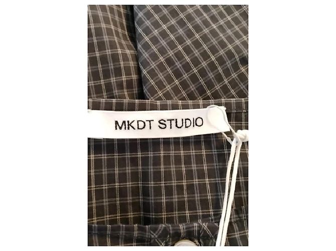 MKT studio Midikleid aus Baumwolle Grau Größe 36 - Ansicht 7