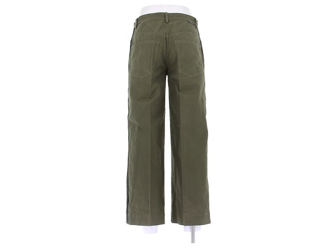 Calças Moncler Cáqui de Algodão Caqui - vista 2