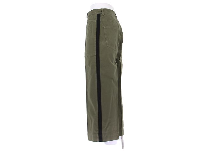 Calças Moncler Cáqui de Algodão Caqui - vista 4