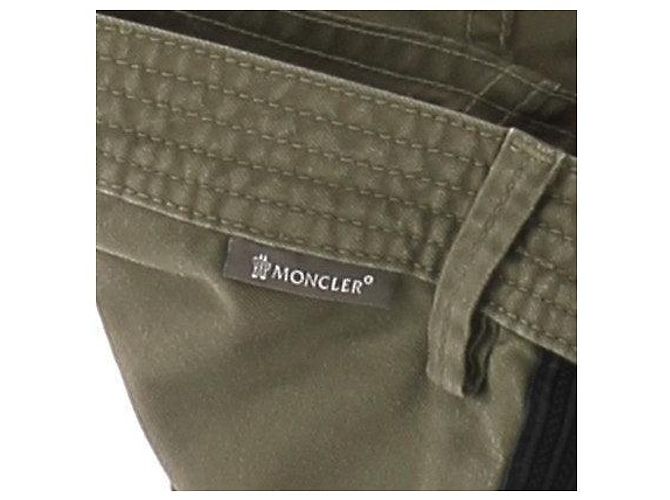 Calças Moncler Cáqui de Algodão Caqui - vista 6