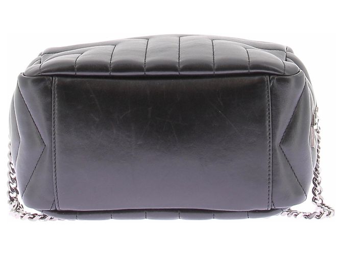 Autre Marque Mala de mão SAINT LAURENT Lulu em pele preta acolchoada Preto - vista 6