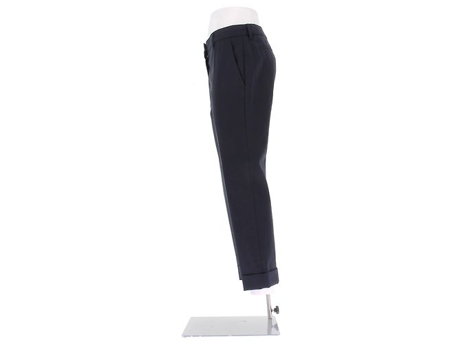 Prada Hose aus Baumwolle in Marineblau - Ansicht 4