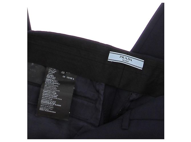 Prada Hose aus Baumwolle in Marineblau - Ansicht 5