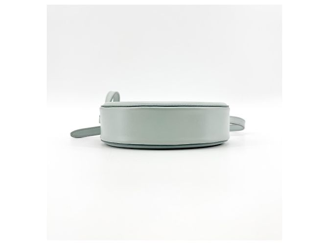 Céline Celine Triomphe Oval Leather Mini Blau - Ansicht 6