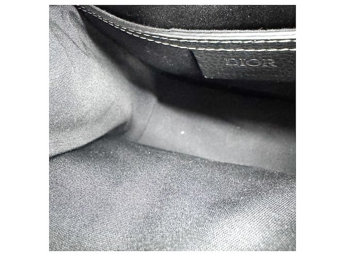 Christian Dior Saddle Leather Mini Noir - vue 5