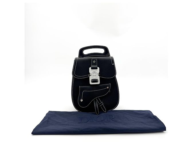 Christian Dior Saddle Leather Mini Noir - vue 7