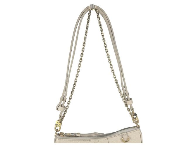Louis Vuitton Cream Monogram Empreinte Schultertasche Roh - Ansicht 10
