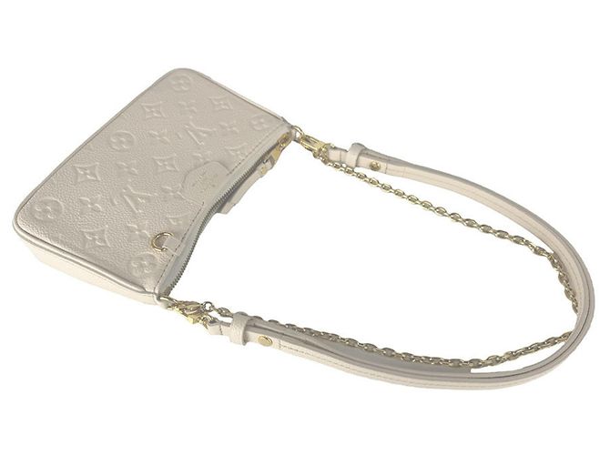 Louis Vuitton Cream Monogram Empreinte Schultertasche Roh - Ansicht 11