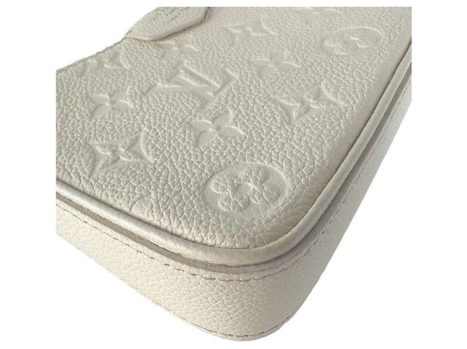 Louis Vuitton Cream Monogram Empreinte Schultertasche Roh - Ansicht 8
