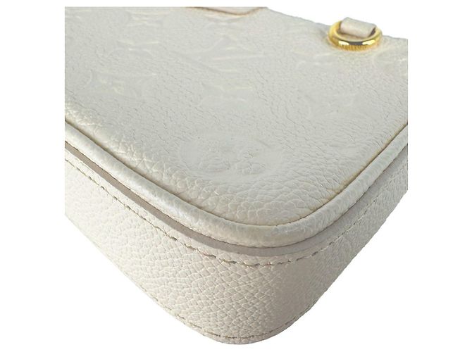 Louis Vuitton Cream Monogram Empreinte Schultertasche Roh - Ansicht 9