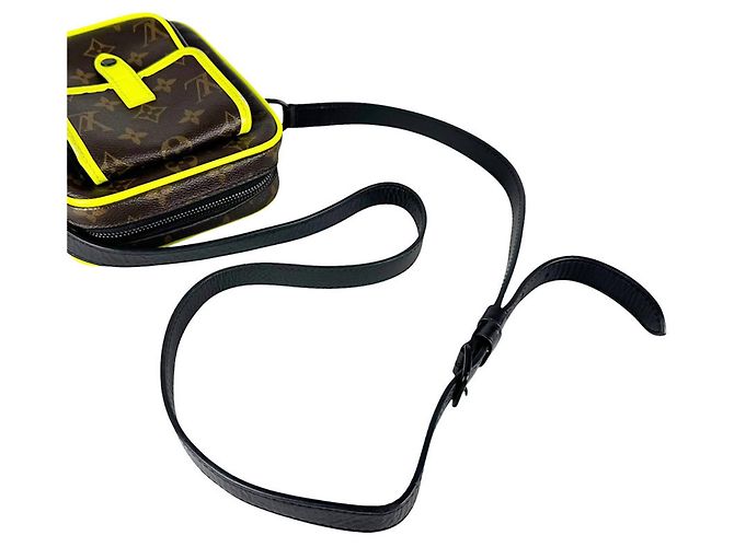 Louis Vuitton Monogram Macassar Shoulder Bag Brown Yellow - view 10