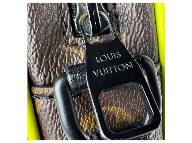 Louis Vuitton Monogram Macassar Shoulder Bag Brown Yellow - view 11