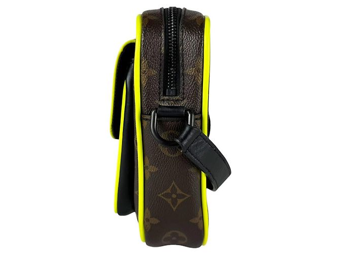 Louis Vuitton Monogram Macassar Shoulder Bag Brown Yellow - view 2