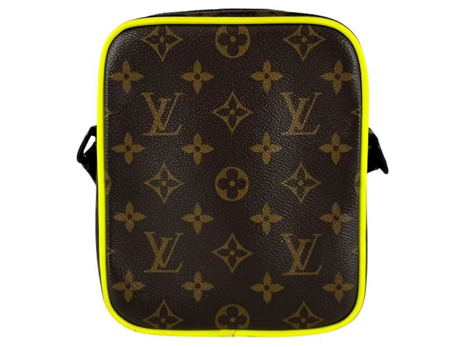 Louis Vuitton Monogram Macassar Shoulder Bag Brown Yellow - view 3