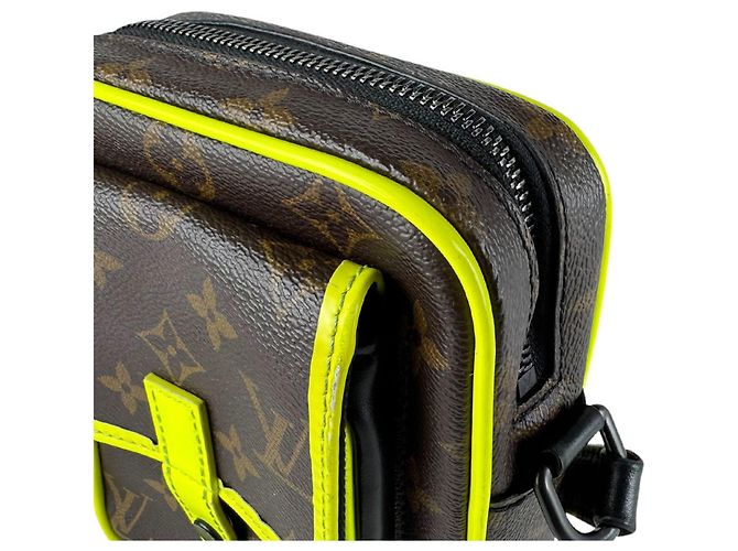 Louis Vuitton Monogram Macassar Shoulder Bag Brown Yellow - view 6