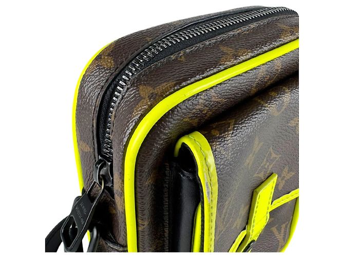 Louis Vuitton Monogram Macassar Shoulder Bag Brown Yellow - view 7