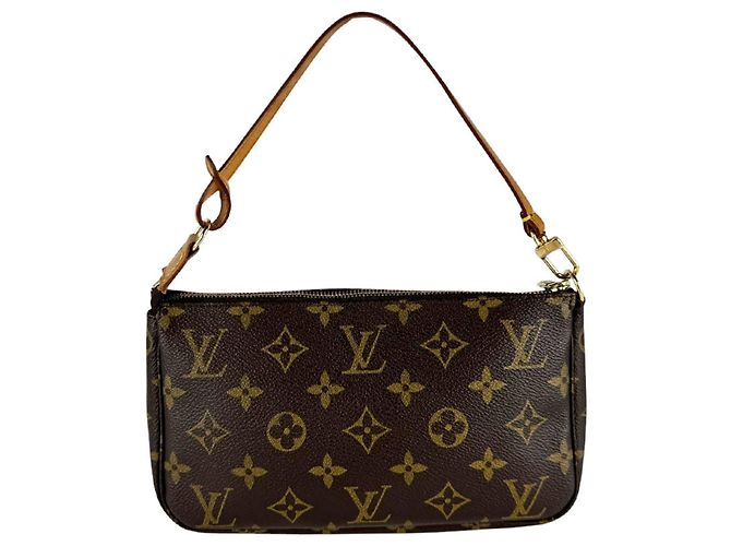 Louis Vuitton Monogram Pochette Accessoires Castaño Monograma - vista 3