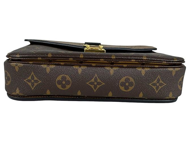 Louis Vuitton Monogram Reverse Pochette Metis MM Marrom Monograma - vista 4