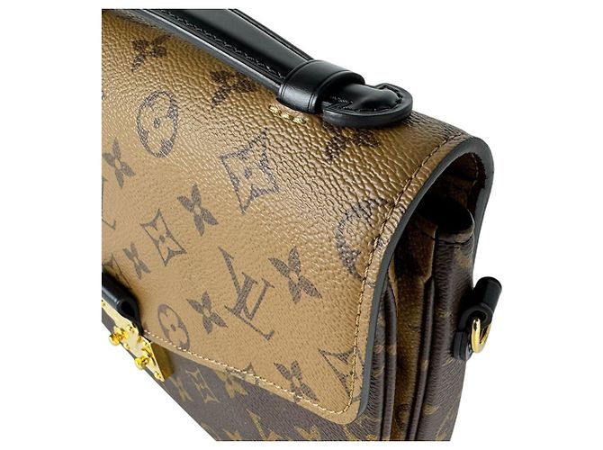 Louis Vuitton Monogram Reverse Pochette Metis MM Marrom Monograma - vista 6