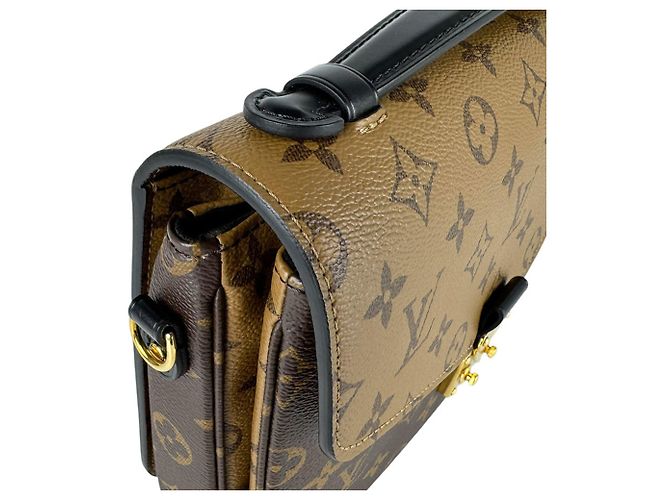Louis Vuitton Monogram Reverse Pochette Metis MM Marrom Monograma - vista 7