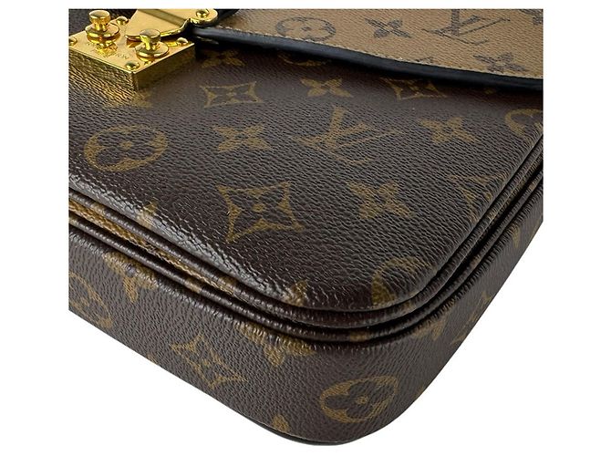 Louis Vuitton Monogram Reverse Pochette Metis MM Marrom Monograma - vista 8