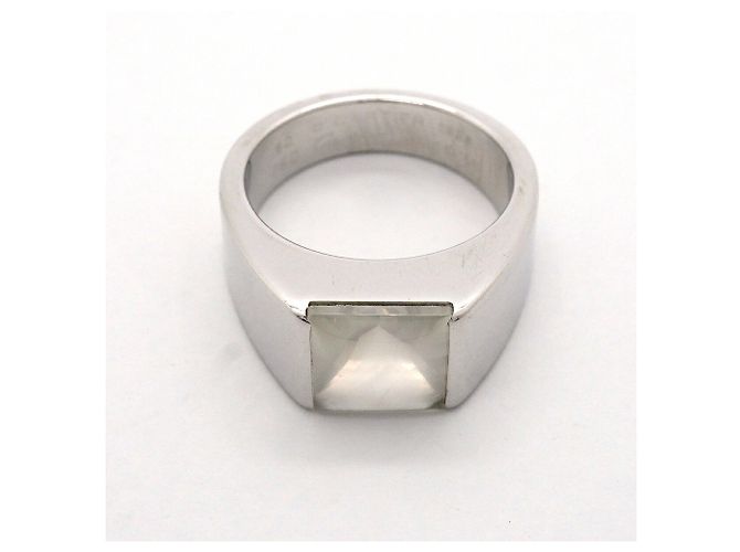 Cartier Tank Ring aus 18K Weißgold mit Mondstein - Ansicht 3