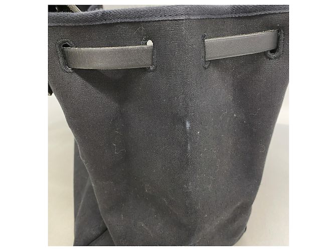 Hermès Borsa Hermes Herbag GM Toile Officier Nero - vista 9